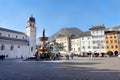 Piazza Duomo, Trento, Italy Ã¢â¬â Early Morning editorial Royalty Free Stock Photo